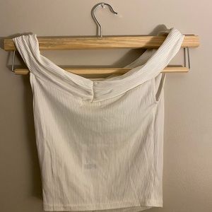 Two off the shoulder shirts